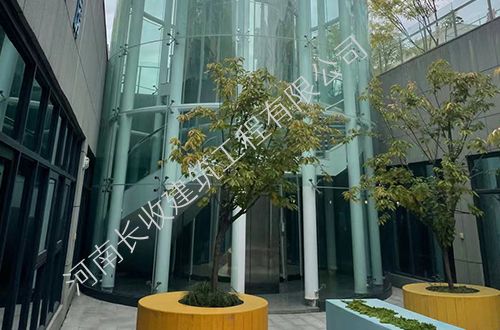 科技园点支式玻璃幕墙项目